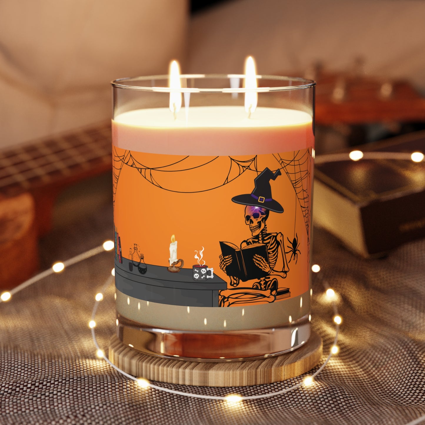Scented Candle - Halloween Skeleton Design